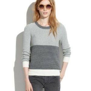 Madewell Ribbed Colorblock Sweater!